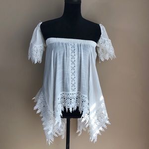 White off shoulder blouse